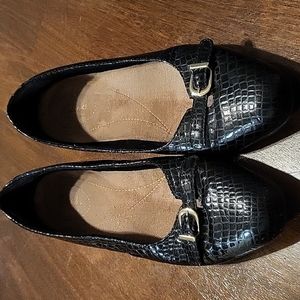 Clarks Artisan Black Flats